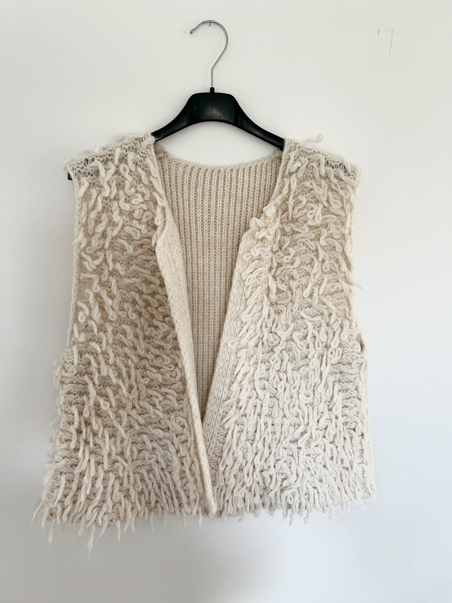 Fransen Weste offwhite