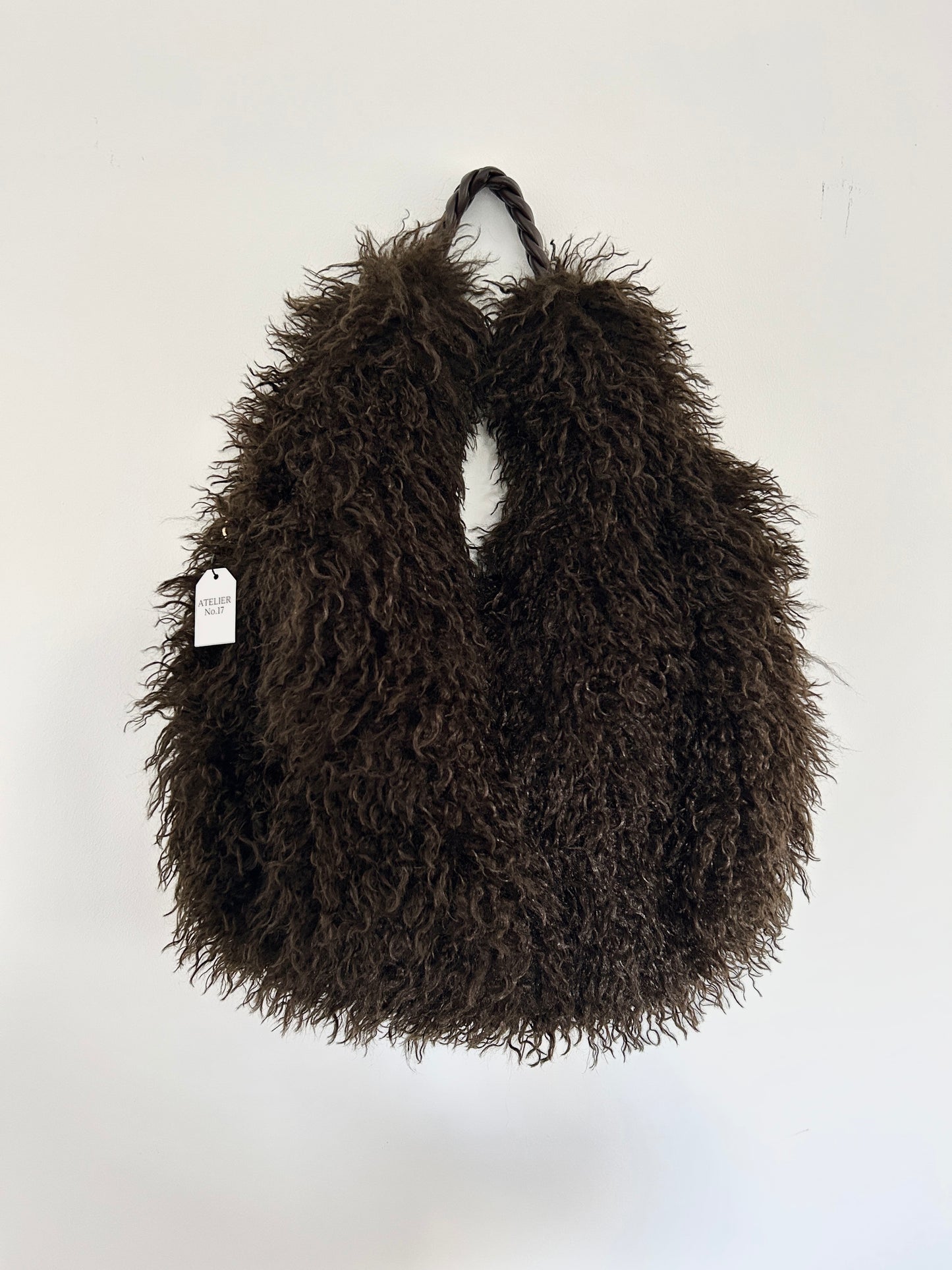 Fransen Tasche braun