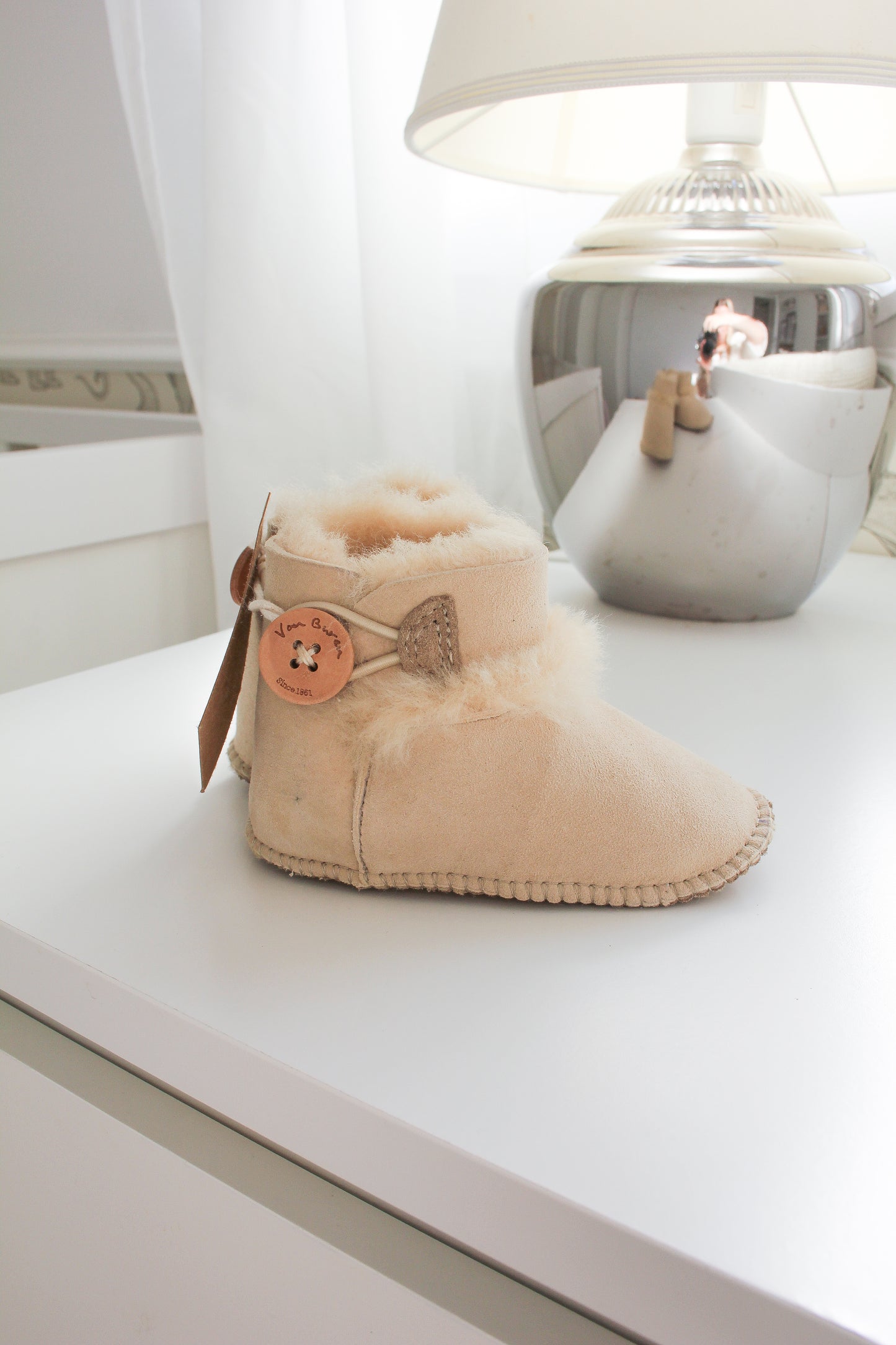Baby Lammfell Boots creme
