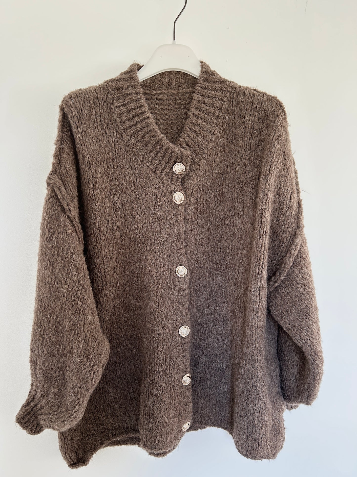 Oversized Cardigan braun