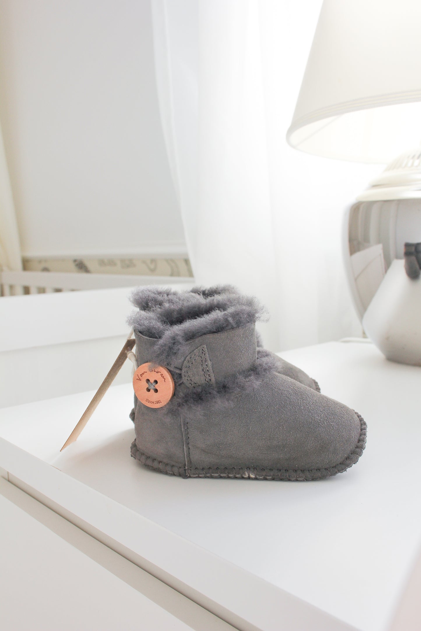 Baby Lammfell Boots braun