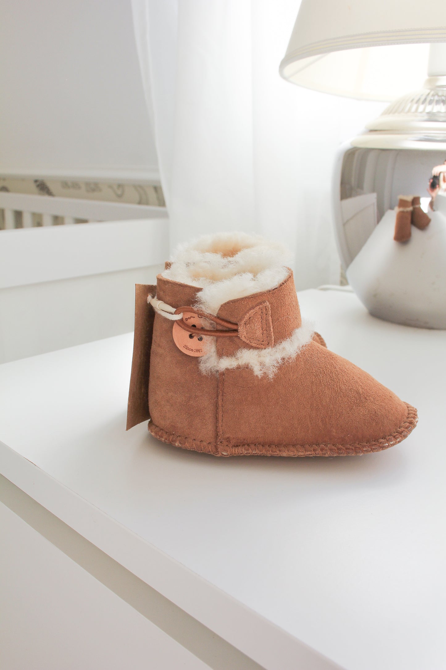 Baby Lammfell Boots braun