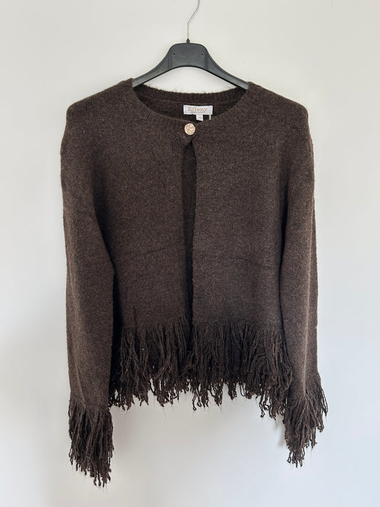 Cardigan mit Fransen