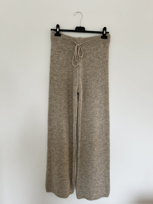 Strickhose beige