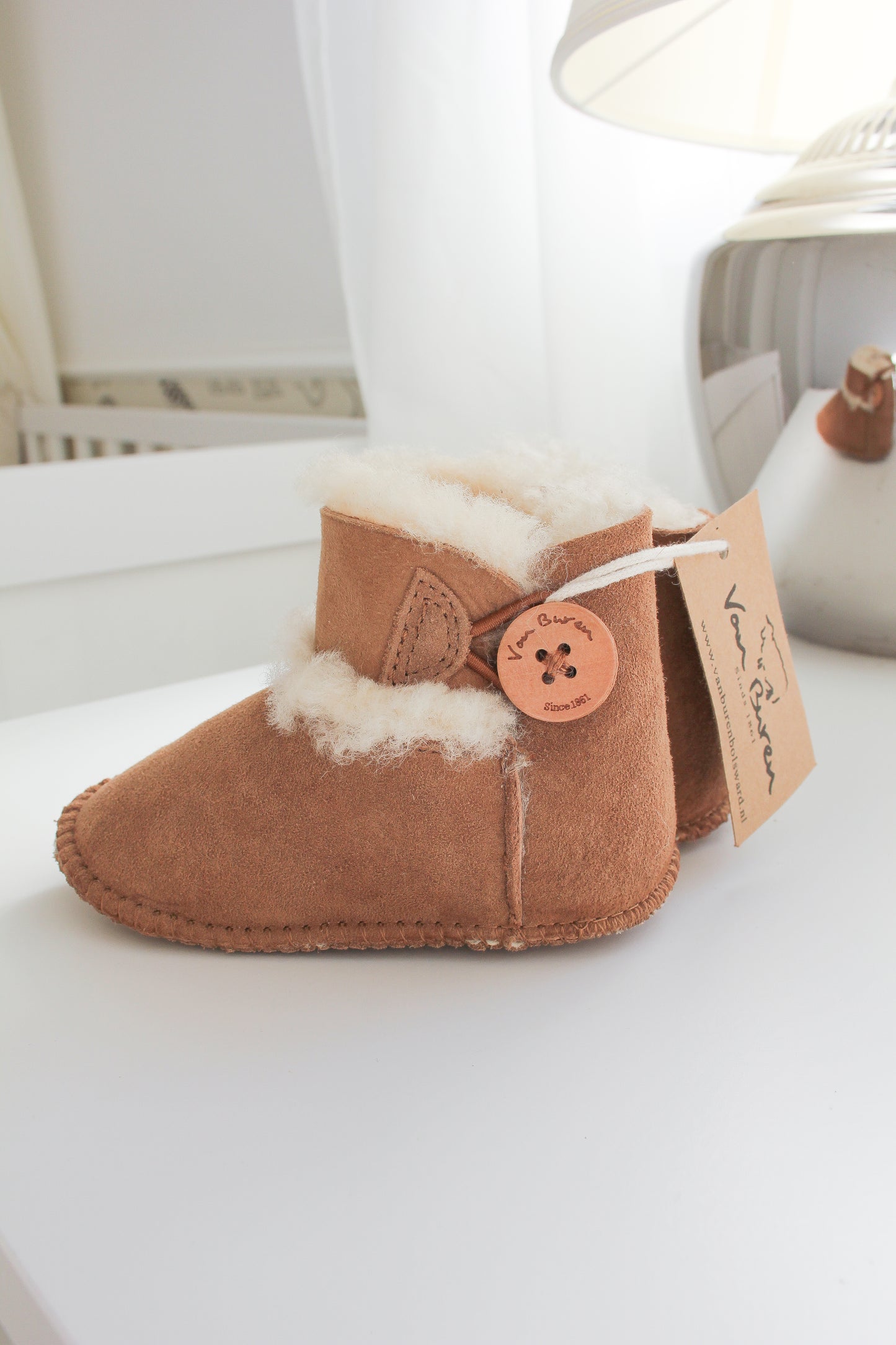 Baby Lammfell Boots braun