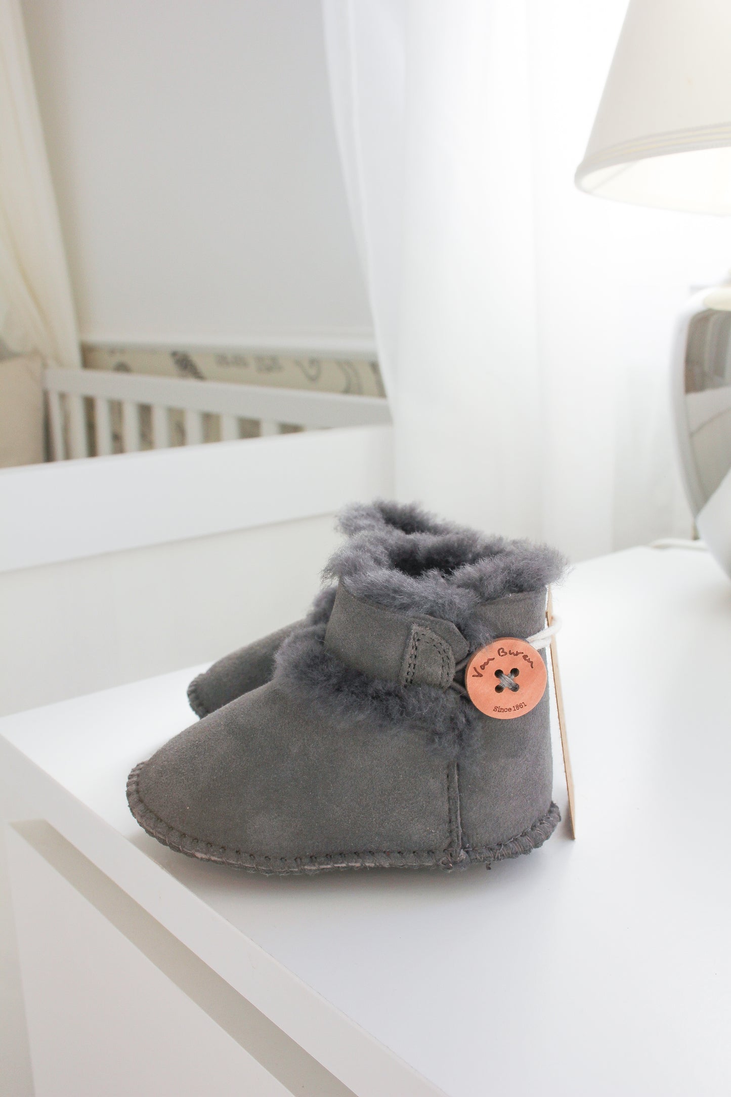 Baby Lammfell Boots braun
