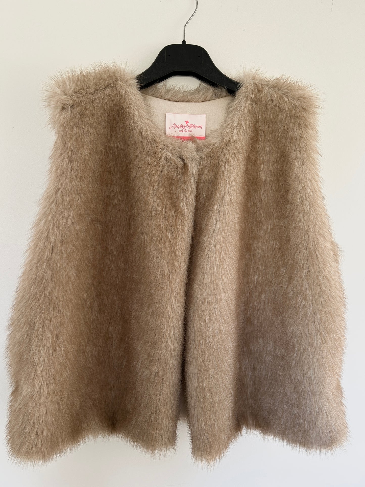 Fellweste beige